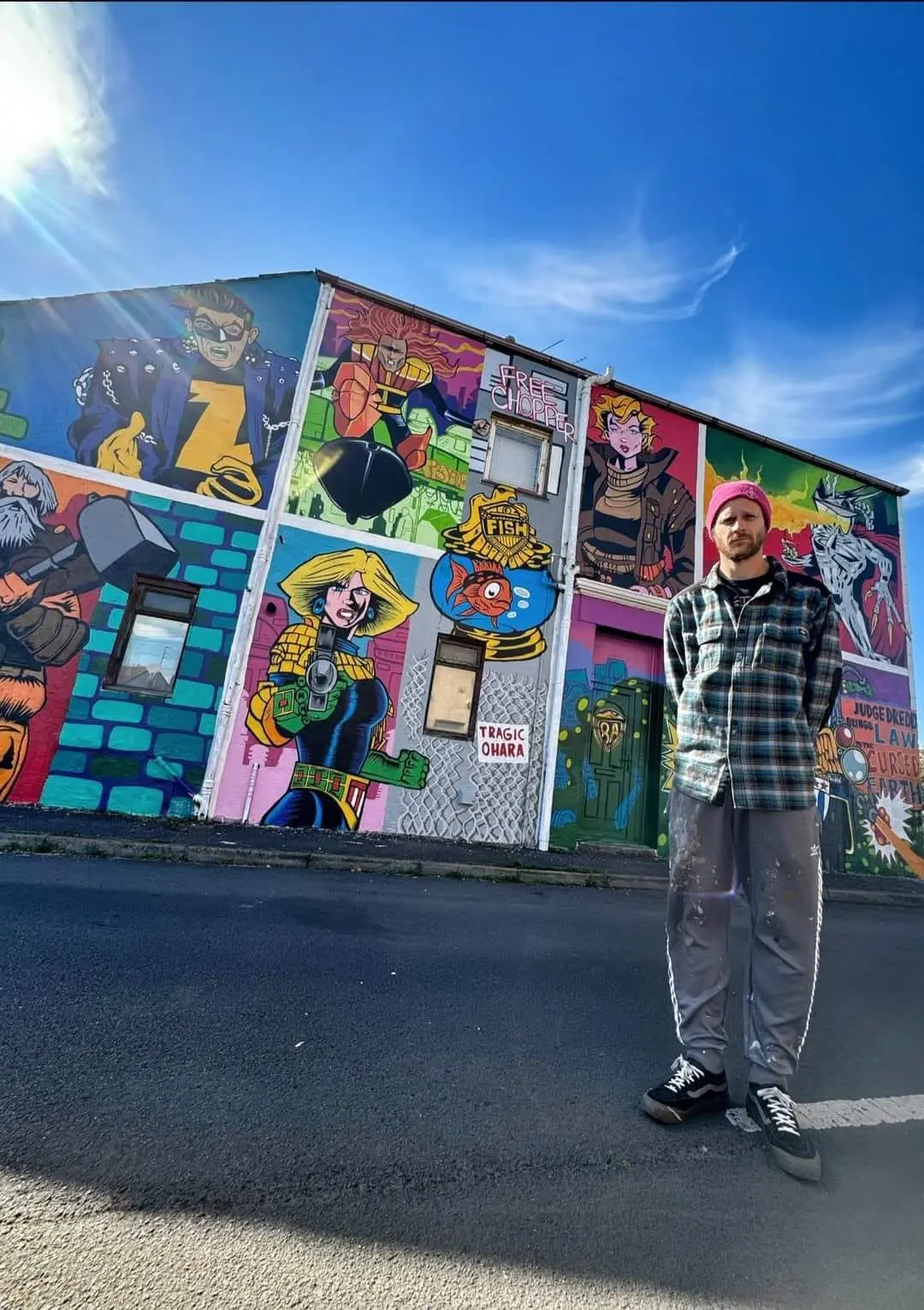 Hero banner mural by Tragic O'Hara